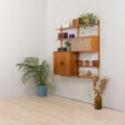 22194 Modular vintage bookcase in teak, wall shelving system with 2 cabinets, Sven Andersen Møbelfabrikk, Norway, 1960s-2 — kopia