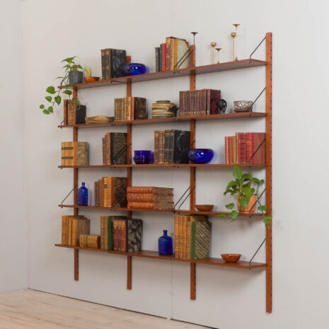 22314 three bay teak wall unit-1