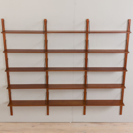 22314 three bay teak wall unit-8 22314 three bay teak wall unit-8