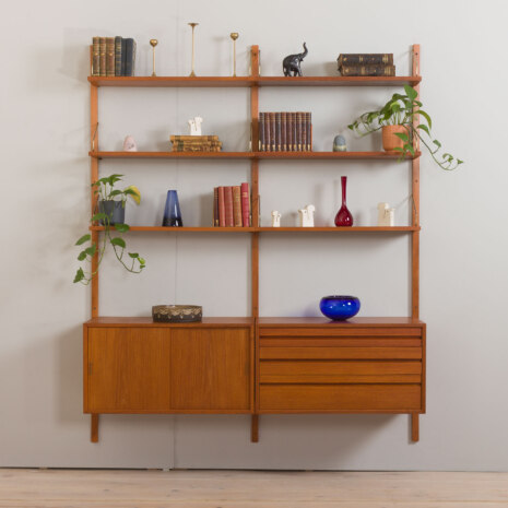 22487 Danish vintage Poul Cadovius modular bookcase, wall unit in teak for CADO , 1960s 1-1 22487 Danish vintage Poul Cadovius modular bookcase, wall unit in teak for CADO , 1960s 1-1