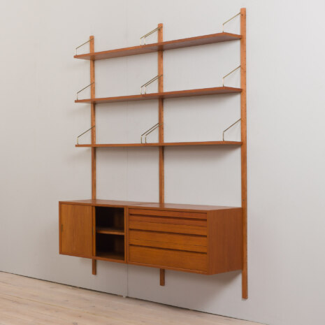 22487 Danish vintage Poul Cadovius modular bookcase, wall unit in teak for CADO , 1960s 1-4 22487 Danish vintage Poul Cadovius modular bookcase, wall unit in teak for CADO , 1960s 1-4