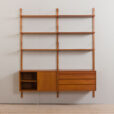 22487 Danish vintage Poul Cadovius modular bookcase, wall unit in teak for CADO , 1960s 1-6