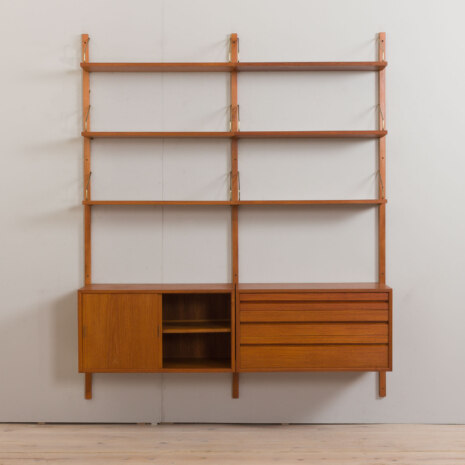 22487 Danish vintage Poul Cadovius modular bookcase, wall unit in teak for CADO , 1960s 1-7 22487 Danish vintage Poul Cadovius modular bookcase, wall unit in teak for CADO , 1960s 1-7