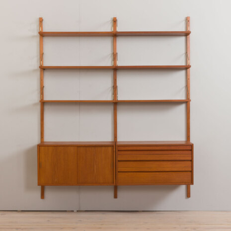 22487 Danish vintage Poul Cadovius modular bookcase, wall unit in teak for CADO , 1960s 1-8 22487 Danish vintage Poul Cadovius modular bookcase, wall unit in teak for CADO , 1960s 1-8