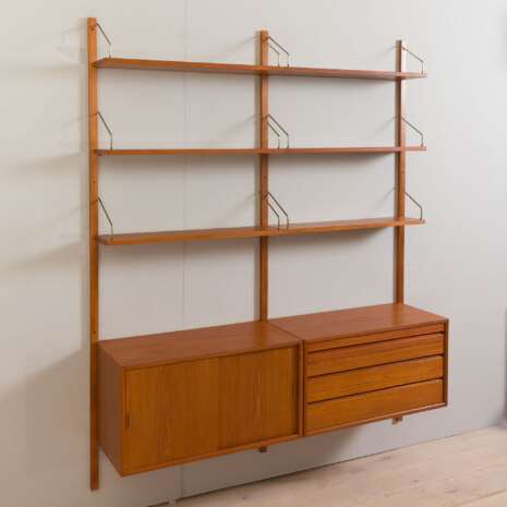 22487 Danish vintage Poul Cadovius modular bookcase, wall unit in teak for CADO , 1960s 1-9 22487 Danish vintage Poul Cadovius modular bookcase, wall unit in teak for CADO , 1960s 1-9