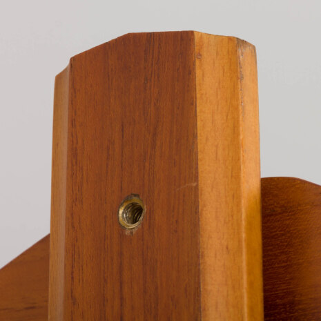 22490 Italian Vintage free standing bookcase, room divider in teak in the style of Vittorio Dassi, 1960s-12 22490 Italian Vintage free standing bookcase, room divider in teak in the style of Vittorio Dassi, 1960s-12