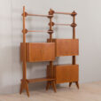 22490 Italian Vintage free standing bookcase, room divider in teak in the style of Vittorio Dassi, 1960s-4