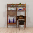 23005 Vintage Scandinavian modular free standing bookcase teak, Norway, 1960s v.2-1