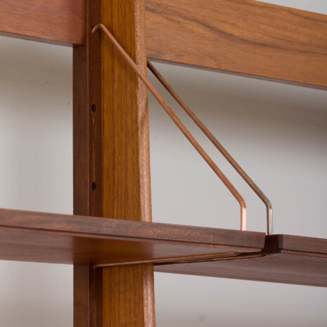 23005 Vintage Scandinavian modular free standing bookcase teak, Norway, 1960s v.2-15 23005 Vintage Scandinavian modular free standing bookcase teak, Norway, 1960s v.2-15