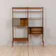 23005 Vintage Scandinavian modular free standing bookcase teak, Norway, 1960s v.2-7