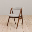 23012 Set of 10 mid-century Danish teak dining chairs by Th. Harlev for FARSTRUP MØBLER in blue wool,1950s-8