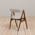23012 Set of 4 mid-century Danish teak dining chairs by Th. Harlev for FARSTRUP MØBLER in blue wool,1950s-10