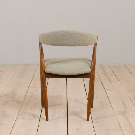 23013 Set of 8 Kai Kristiansen teak dining chair 31 reupholstered in ... , Denmark, 60s-13 23013 Set of 8 Kai Kristiansen teak dining chair 31 reupholstered in ... , Denmark, 60s-13