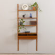 23022 Vintage teak entry wall unit bookcase, CADO shelving by P. Cadovius, Denmark, 1960s-1