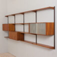 23031 Kai Kristiansen Vintage Danish mid century modern modular teak bookcase for FM Mobler, 1960s-10