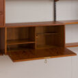 23031 Kai Kristiansen Vintage Danish mid century modern modular teak bookcase for FM Mobler, 1960s-12