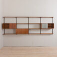 23031 Kai Kristiansen Vintage Danish mid century modern modular teak bookcase for FM Mobler, 1960s-6