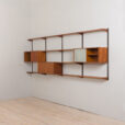 23031 Kai Kristiansen Vintage Danish mid century modern modular teak bookcase for FM Mobler, 1960s-7