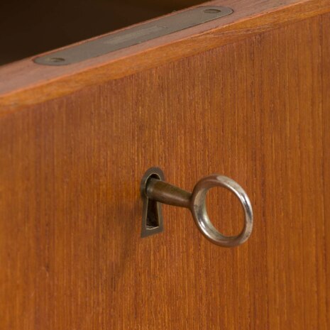 23051 Danish vintage dresser in teak w. 6 drawers on lightly sculpted base, 1960s-13 23051 Danish vintage dresser in teak w. 6 drawers on lightly sculpted base, 1960s-13