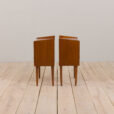 23057 Pair of Danish mid century modern teak nightstands with three drawers, 1960s-4