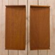 23057 Pair of Danish mid century modern teak nightstands with three drawers, 1960s-5