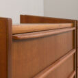 23057 Pair of Danish mid century modern teak nightstands with three drawers, 1960s-9