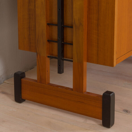 23064 Italian Vintage bookcase room divider, free standing shelving in teak, 1960s-10 23064 Italian Vintage bookcase room divider, free standing shelving in teak, 1960s-10