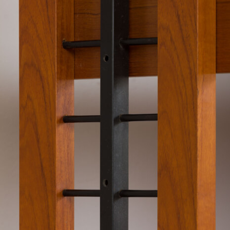 23064 Italian Vintage bookcase room divider, free standing shelving in teak, 1960s-15 23064 Italian Vintage bookcase room divider, free standing shelving in teak, 1960s-15