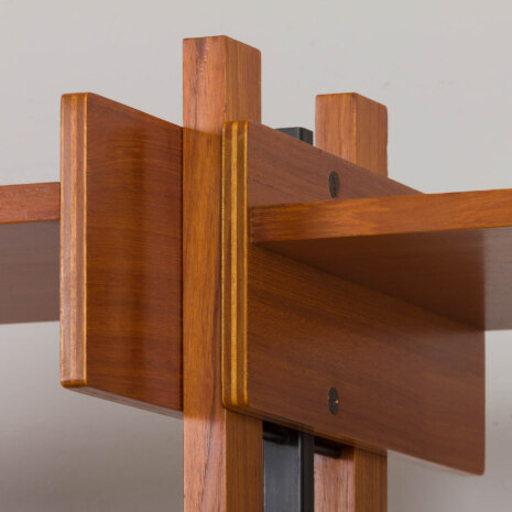 23064 Italian Vintage bookcase room divider, free standing shelving in teak, 1960s-18 23064 Italian Vintage bookcase room divider, free standing shelving in teak, 1960s-18