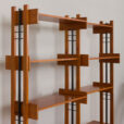 23064 Italian Vintage bookcase room divider, free standing shelving in teak, 1960s-8