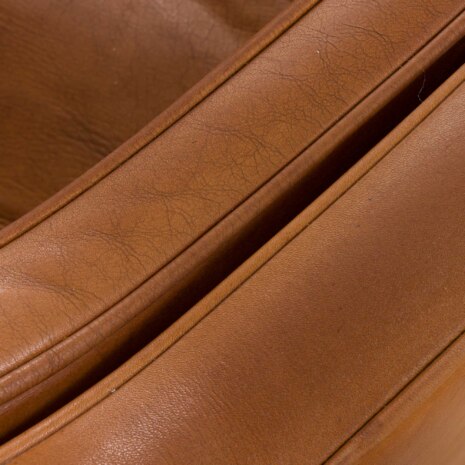 23071 Vintage light brown leather 3 seater sofa by Stouby in B. Mogensen style, Denmark, 1960s-7 23071 Vintage light brown leather 3 seater sofa by Stouby in B. Mogensen style, Denmark, 1960s-7