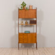 22348 Ergo free standing teak wall unit, bookcase by John Texmon and Einar Blindheim for Blindheim Mobelfabrikk, Norway, 1960s-1