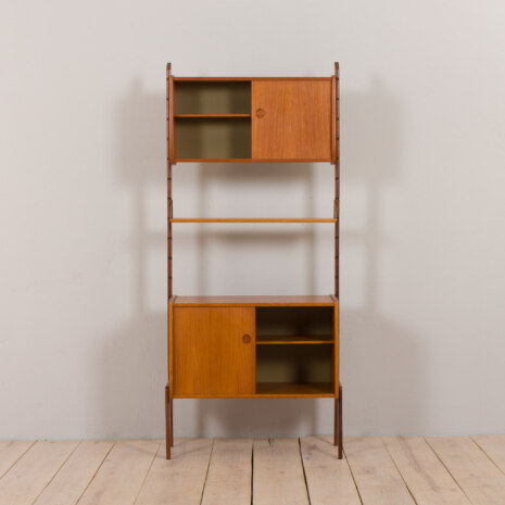 22348 Ergo free standing teak wall unit, bookcase by John Texmon and Einar Blindheim for Blindheim Mobelfabrikk, Norway, 1960s-7 22348 Ergo free standing teak wall unit, bookcase by John Texmon and Einar Blindheim for Blindheim Mobelfabrikk, Norway, 1960s-7