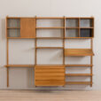 23010 Poul Cadovius Royal wall unit in oak with a dresser, 2 cabinets and expository shelf, Cado Denmark 1960s-23