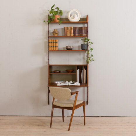 23015 Scandinavian mid century wall unit with floating desk or secretaire, by John Texmon, Norway 1960s-1 23015 Scandinavian mid century wall unit with floating desk or secretaire, by John Texmon, Norway 1960s-1