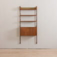 23015 Scandinavian mid century wall unit with floating desk or secretaire, by John Texmon, Norway 1960s-5