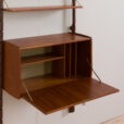 23015 Scandinavian mid century wall unit with floating desk or secretaire, by John Texmon, Norway 1960s-7