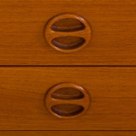 23050 Poul Cadovius style teak wall unit with 4 cabinets and expository shelf, Denmark 1970s-14 23050 Poul Cadovius style teak wall unit with 4 cabinets and expository shelf, Denmark 1970s-14