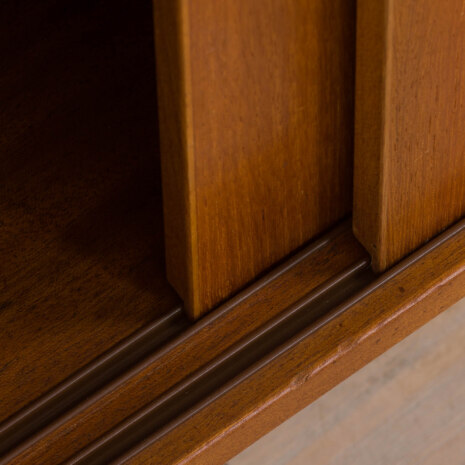 23050 Poul Cadovius style teak wall unit with 4 cabinets and expository shelf, Denmark 1970s-19 23050 Poul Cadovius style teak wall unit with 4 cabinets and expository shelf, Denmark 1970s-19