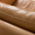 23075 Mogens Hansen vintage three seater sofa in tan aniline leather, Denmark 1970s-10