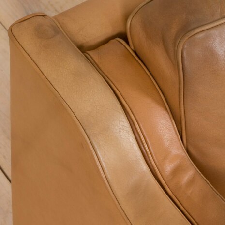 23075 Mogens Hansen vintage three seater sofa in tan aniline leather, Denmark 1970s-12 23075 Mogens Hansen vintage three seater sofa in tan aniline leather, Denmark 1970s-12