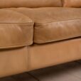 23075 Mogens Hansen vintage three seater sofa in tan aniline leather, Denmark 1970s-13