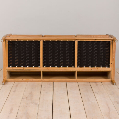 23075 Mogens Hansen vintage three seater sofa in tan aniline leather, Denmark 1970s-17 23075 Mogens Hansen vintage three seater sofa in tan aniline leather, Denmark 1970s-17