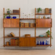 23085 three bay teak wall unit-1