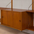 23085 three bay teak wall unit-11