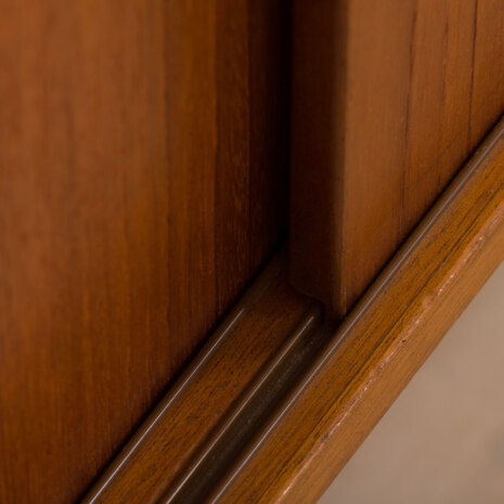 23085 three bay teak wall unit-16 23085 three bay teak wall unit-16