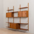 23085 three bay teak wall unit-3