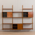 23085 three bay teak wall unit-6