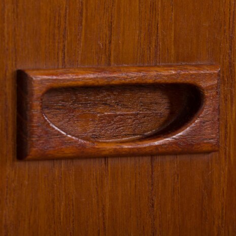 23095 two bay teak wall unit with desk-14 23095 two bay teak wall unit with desk-14