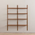 23098 two bay teak wall unit-4